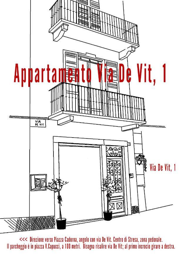 Appartamento Via De Vit Stresa Exteriér fotografie